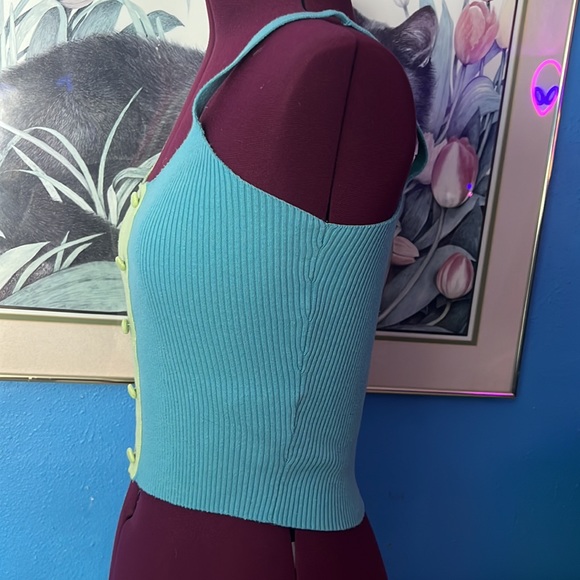 Colorblocked crop ribbed tank - Picture 5 of 5